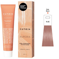 Изображение  Полуперманентная краска для волос Cutrin Aurora Nordic Lights 9.45 Pink Blush (розовый румянец), 60 мл, Объем (мл, г): 60, Цвет: 9.45