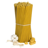 Изображение  Свеча церковная из пчелиного воска №40 диаметр 7.15 мм, 26.5 см, 200шт, Количество в упаковке (шт): 200