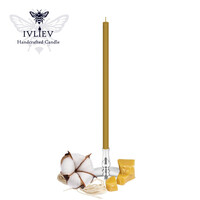 Изображение  Свеча церковная из пчелиного воска №30 диаметр 8.5 мм, 29.5 см, 1шт, Количество в упаковке (шт): 1