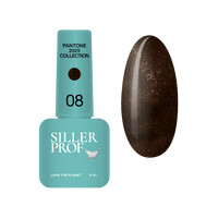 Зображення  Гель-лак для нігтів Siller Pantone №08, 8 мл, Об'єм (мл, г): 8, Колір: 08
