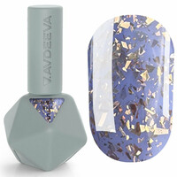 Зображення  Камуфлююча база для нігтів Victoria Avdeeva Magic Base 5 глибокий лавандово-синій з золотою поталлю, 12 мл, Об'єм (мл, г): 12, Колір: 05