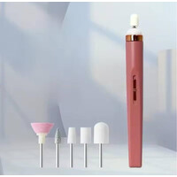 Изображение  Портативный фрезер-ручка для аппаратного маникюра на USB (работает от повер банка) - 20 000 об./мин., 15 Вт Пудра, Цвет: Powder