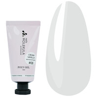 Зображення  Полігель для нігтів Nails Molekula Poly Gel №08 Cream Vanilla ванільний крем, 30 мл, Об'єм (мл, г): 30, Колір: 08