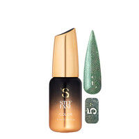 Зображення  Гель-лак Steffani Color Gel Polish Starlight №05 зелений з шимером, 9 мл, Об'єм (мл, г): 9, Колір: 05