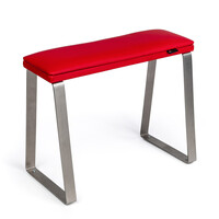 Изображение  Педикюрная подставка для ног Eco Stand Padix на металлических ножках, красная