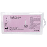 Зображення  Форми-тіпси гелеві для нарощування нігтів Nails Molekula Стилет екстра довгий, 120 шт