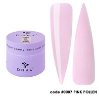 Зображення  Гель моделюючий DNKa Builder Gel №0007 Pink Pollen, 15 мл, Об'єм (мл, г): 15, Колір: 0007
