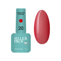 Зображення  Топ для гель-лаку Siller Top Color Vitrage №20, 8 мл, Об'єм (мл, г): 8, Колір: 20