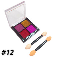 Зображення  Дзеркальне втирання - пігмент Solid Mirror Powder для дизайну нігтів у палетці 4 в 1 №12