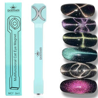 Зображення  Мультифункціональний магніт 3в1 Multifunctional Cat Eye Magnet Дизайнер для котячого ока МС7 Blue (Бірюзовий)