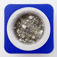 Изображение  Гель для ногтей с большими блестками для дизайна Touch Glow Gel №1, 5 мл, Объем (мл, г): 5, Цвет: 01