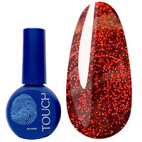 Зображення  Гель-лак на вітражній основі з блискітками Touch Pixi 03 бордовий, 9 мл, Об'єм (мл, г): 9, Колір: 03