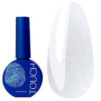 Изображение  Топ глянцевый без липкого слоя Touch Top Shine прозрачный с блестками, 13 мл