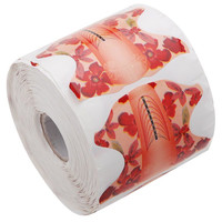 Зображення  Форми для нарощування нігтів квітка, 300 шт, овал-квадрат