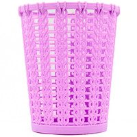 Зображення  Підставка склянка для пензлів, пилок та манікюрних інструментів RS 02 фіолетова