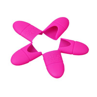 Зображення  Силіконові ковпачки для зняття гель лаку 5шт