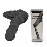 Изображение  Набор сменных файлов для педикюрного диска, 100шт./уп., 25мм. 80 грит