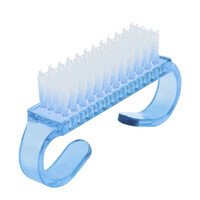 Изображение  Маникюрная щетка - сметка для удаления пыли с ногтей "Утюжок" Голубой