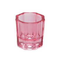 Изображение  Стаканчик для мономера краски, для смешивания разных жидкостей - стекло Красный