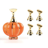 Изображение  Подставка держатель на магнитной подставке для типс "Тыква" +5 подставок в комплекте Оранжевый