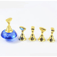 Изображение  Подставка (держатель) под типсы на магнитной основе "Бриллиант" ( 5 подставок в комплекте) Синий