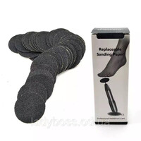 Изображение  Набор сменных файлов для педикюрного диска, 100шт./уп., 25мм 180 грит