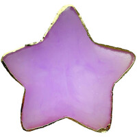 Зображення  Палітра у формі зірки для змішування фарб, гелів, гель лаків та інших матеріалів (10х10см.), 383 Фіолетовий