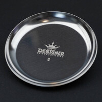 Зображення  Металевий лоток "Круглий" (10см.) Дизайнер для зберігання інструментів та декору Silver - 442 S