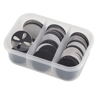 Изображение  Набор сменных файлов с металлической основой-диском (35мм.) для педикюра, 50шт./уп. 100 грит.