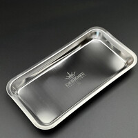 Зображення  Лоток металевий плоский (22,7х11,7 см) Дизайнер для зберігання інструментів та декору S-size