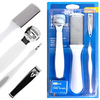 Зображення  Набір інструментів для педикюру (Верстат, терка, триммер, кусачки + 10 лез) DX №5