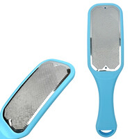 Зображення  Терка з ручкою для ніг, видалення мозолів та огрубілої шкіри (пилка, педикюрна пемза) - 185 Блакитний