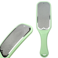 Зображення  Терка з ручкою для ніг, видалення мозолів та огрубілої шкіри (пилка, пемза педикюрна) - 185 Салатовий
