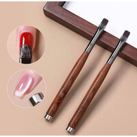 Зображення  Магніт для котячого ока + квадратна кисть 2в1 Дизайнер для роботи з гелем (9мм) МС4