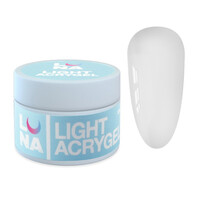 Зображення  Рідкий гель моделюючий для нігтів LUNAMoon Light Acrygel №1, 50 мл, Об'єм (мл, г): 50, Колір: 01