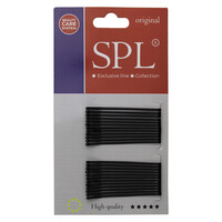 Зображення  Невидимки для волосся SPL 3000-0050, чорні (5 см/24 шт)