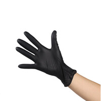 Зображення  Рукавички нітрилові чорні JRL, розмір L (JRL-MN2301L), 100 шт