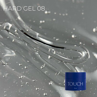 Изображение  Гель для наращивания Touch Hard Gel 08 прозрачный, 15 мл, Объем (мл, г): 15, Цвет: 08