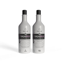 Зображення  Набір шампунь і кондиціонер для зміцнення та блиску волосся Inoar Forca & Brilho, 1000 + 800 мл