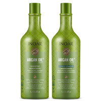 Зображення  Безсульфатний шампунь і кондиціонер Argan Oil Hidratante для жирної шкіри голови 2*1000 мл