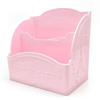 Зображення  Органайзер для перукарських, манікюрних інструментів 3 секції G-06 "Париж", рожевий