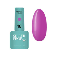 Изображение  Гель-лак однофазный для педикюра Siller Easy Gel Polish №18, 8 мл, Объем (мл, г): 8, Цвет: 18