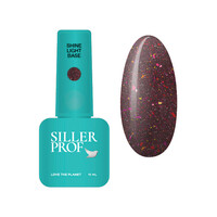 Зображення  База для гель-лаку з шимером Siller Shine Light Base №02, 15 мл, Об'єм (мл, г): 15, Колір: 02