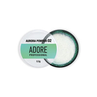 Зображення  Втирка для дизайну нігтів Adore Professional Aurora Powder №02, 0.5 г, Об'єм (мл, г): 0.5, Колір: 02