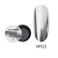 Зображення  Втирка для дизайну нігтів Adore Professional Glaze Powder №03, 0.5 г, Об'єм (мл, г): 0.5, Колір: 03