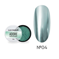 Зображення  Втирка для дизайну нігтів Adore Professional Glaze Powder №04, 0.5 г, Об'єм (мл, г): 0.5, Колір: 04