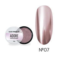 Зображення  Втирка для дизайну нігтів Adore Professional Glaze Powder №07, 0.5 г, Об'єм (мл, г): 0.5, Колір: 07