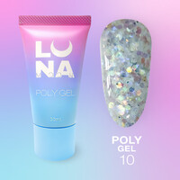 Зображення  Полігель для нарощування нігтів LUNAMoon Poly Gel №10, 30 мл, Об'єм (мл, г): 30, Колір: 10
