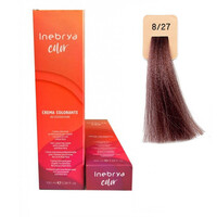 Изображение  Крем-краска для волос с аммиаком Inebrya Color 8/27 светло-русый пудровый блондин, 100 мл, Объем (мл, г): 100, Цвет: 8/27