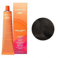 Изображение  Крем-краска для волос с аммиаком Inebrya Color 4 чистый каштановый, 100 мл, Объем (мл, г): 100, Цвет: 4